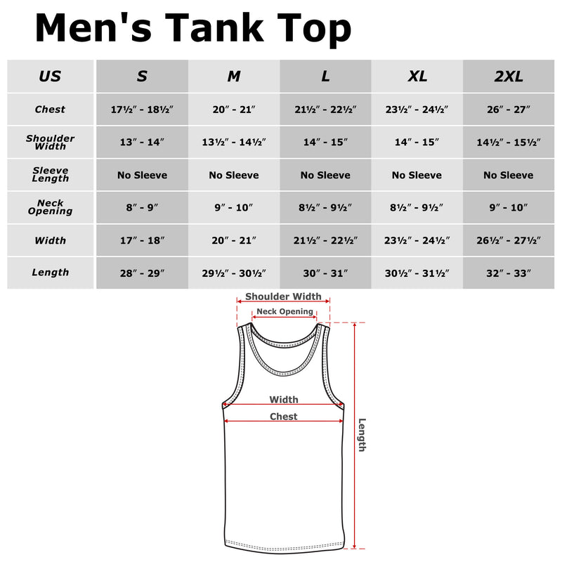 Men's Justice League Symbol Tank Top