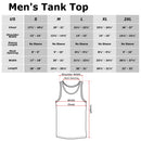 Men's Superman Hero Graffiti Print Tank Top