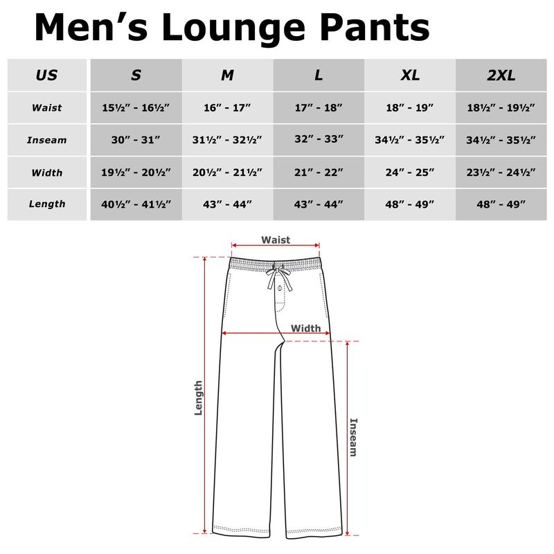 Men's Candy Land Classic Striped Logo Lounge Pants