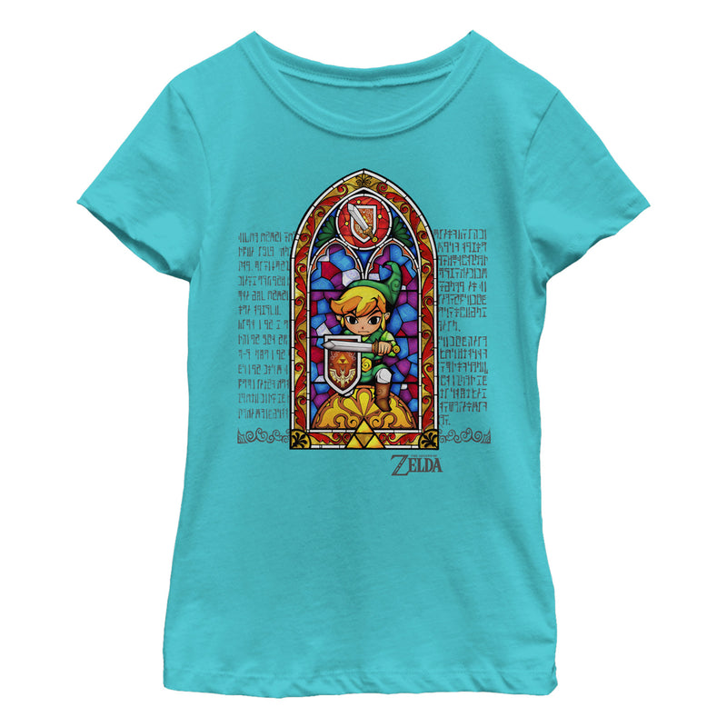 Girl's Nintendo Legend of Zelda Stained Glass T-Shirt