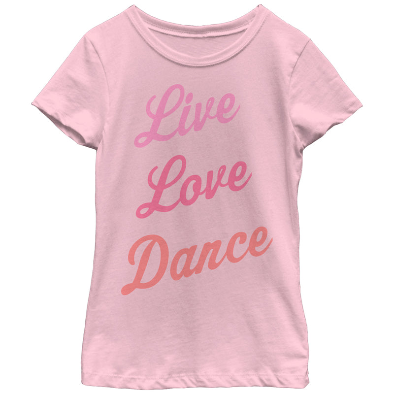 Girl's CHIN UP Live Love Dance T-Shirt