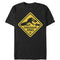 Men's Jurassic Park Dinosaur Crossing Sign T-Shirt