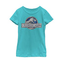 Girl's Jurassic World T. Rex Logo T-Shirt
