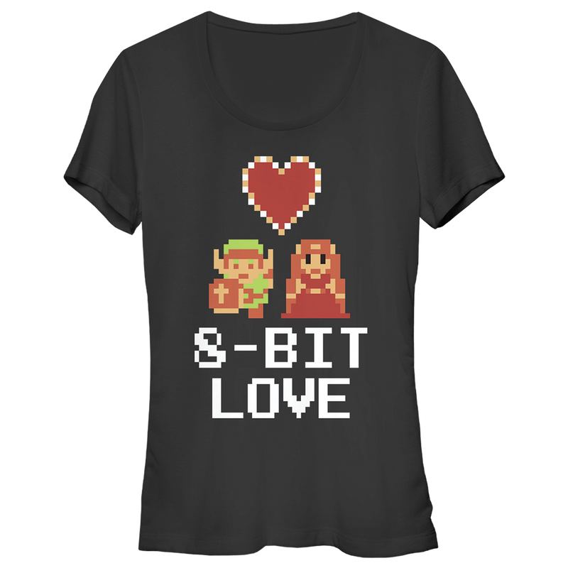 Junior's Nintendo Legend of Zelda 8-Bit Love T-Shirt