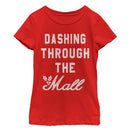 Girl's Lost Gods Christmas Dashing Through Mall T-Shirt
