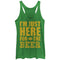 Women's CHIN UP Football Here for the Beer Racerback Tank Top