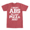 Men's CHIN UP Pizza Abs T-Shirt