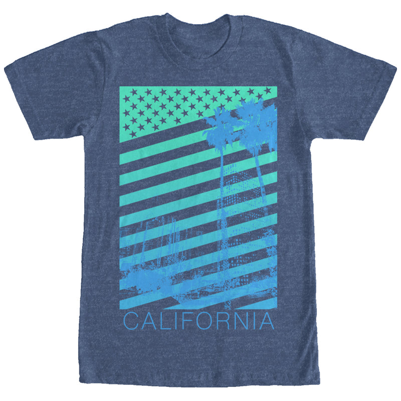 Men's Lost Gods American Flag California Palm Trees T-Shirt