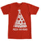 Men's Lost Gods Christmas Tree Pizza Navidad T-Shirt