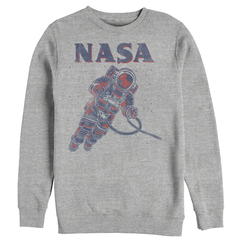 Men's NASA Neon Astronaut Cowboy In Space Sweatshirt