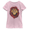 Girl's Lion King Geometric Mufasa Portrait T-Shirt