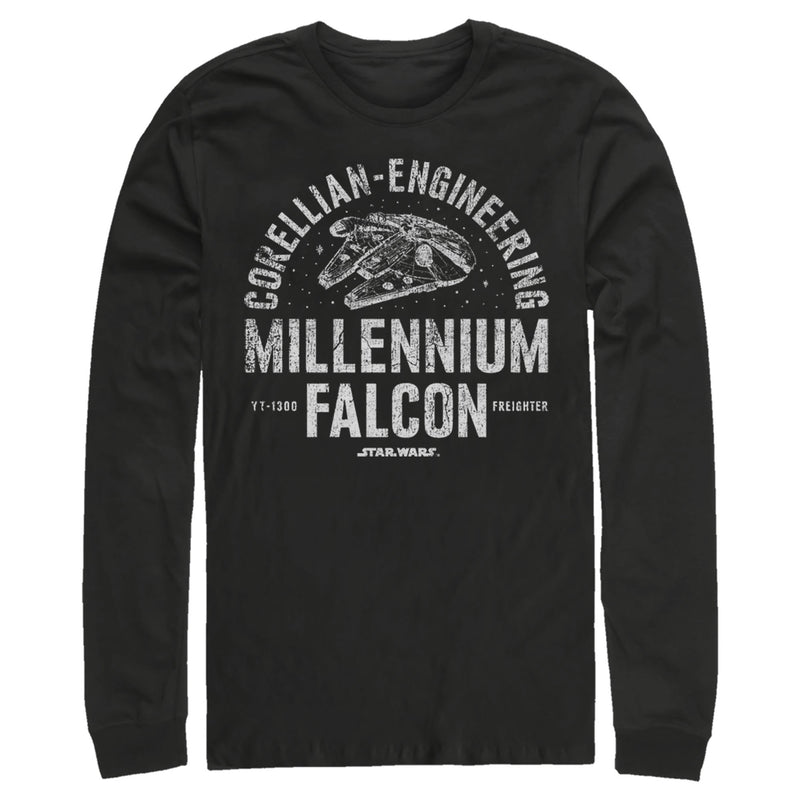 Men's Star Wars Millennium Falcon Corellian Engineering Long Sleeve Shirt