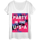 Women's Lost Gods Fourth of July  Party in the USA Scoop Neck