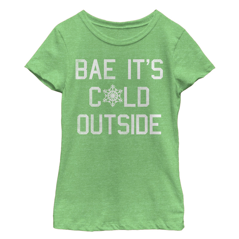Girl's Lost Gods Christmas Bae It's Cold Outside T-Shirt