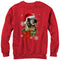 Men's Lost Gods Ugly Christmas T Rex Santa Claus Sweatshirt