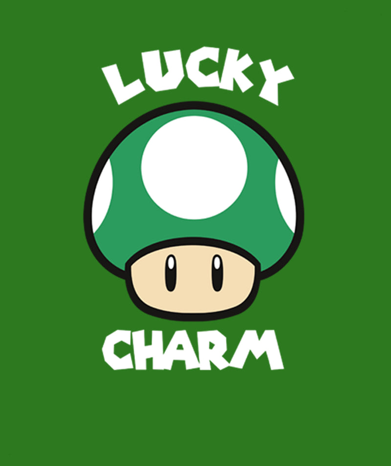 Men's Nintendo Super Mario St. Patrick's Day Extra Life Mushroom Lucky Charm Sweatshirt