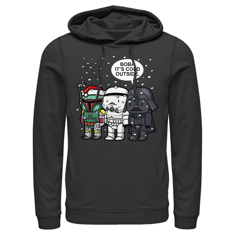 Men's Star Wars Christmas Boba It's Cold Outside Pull Over Hoodie