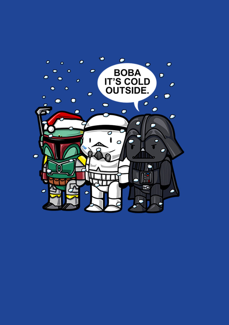 Junior's Star Wars Christmas Boba It's Cold Outside T-Shirt