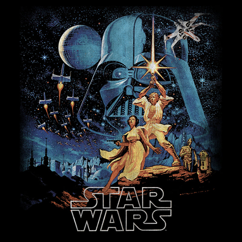 Women's Star Wars A New Hope Vintage Art T-Shirt