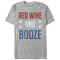 Men's CHIN UP 4th of July Wine and Booze T-Shirt