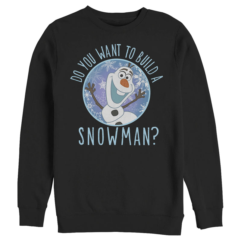 Men's Frozen Olaf Build Snowman Sweatshirt