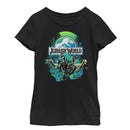 Girl's Jurassic World Dinosaur Nature Scene T-Shirt