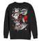 Men's Lost Gods Ugly Christmas Cat Sleigh Sweatshirt