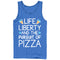 Men's Lost Gods Life Liberty Pursuit of Pizza Tank Top