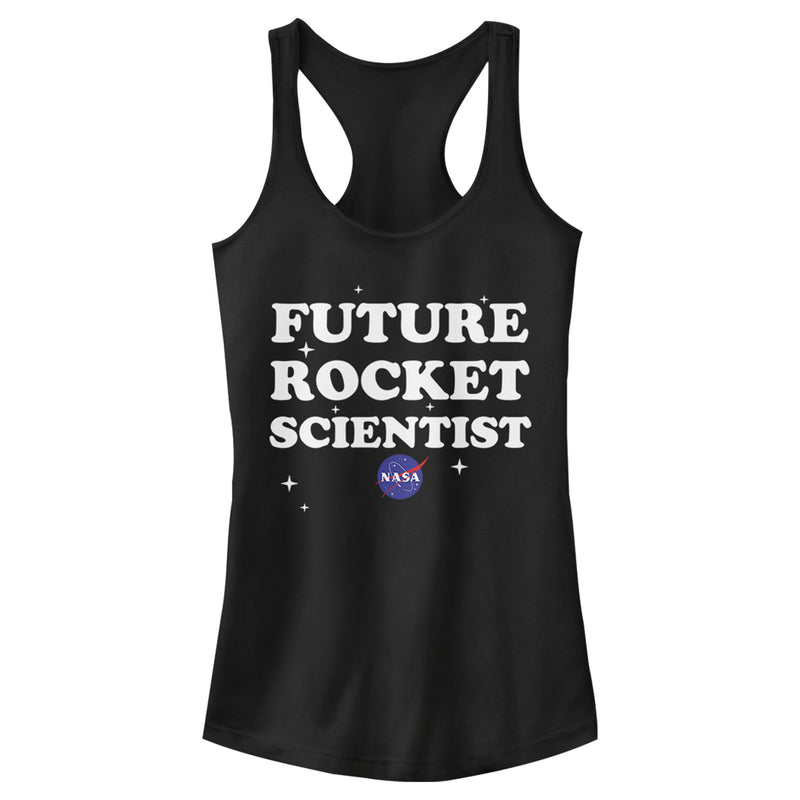 Junior's NASA Future Rocket Scientist of the Stars Racerback Tank Top