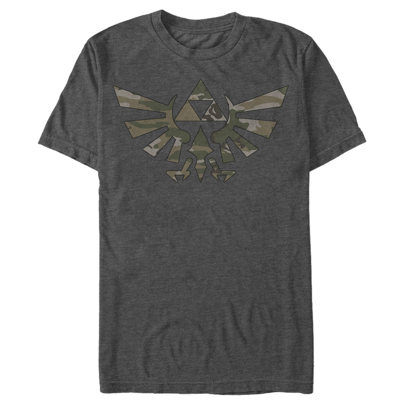 Men's Nintendo Legend of Zelda Triforce Camouflage Print T-Shirt
