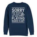 Men's Nintendo Sorry For What I Said Playing Mario Kart Sweatshirt