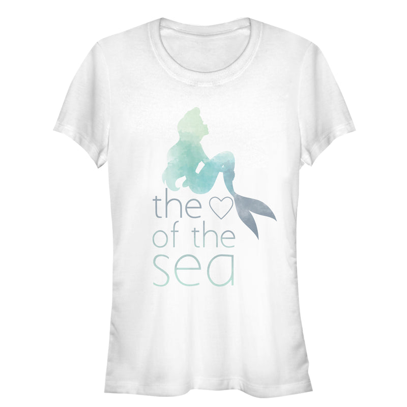 Junior's The Little Mermaid Ariel Heart of Sea T-Shirt