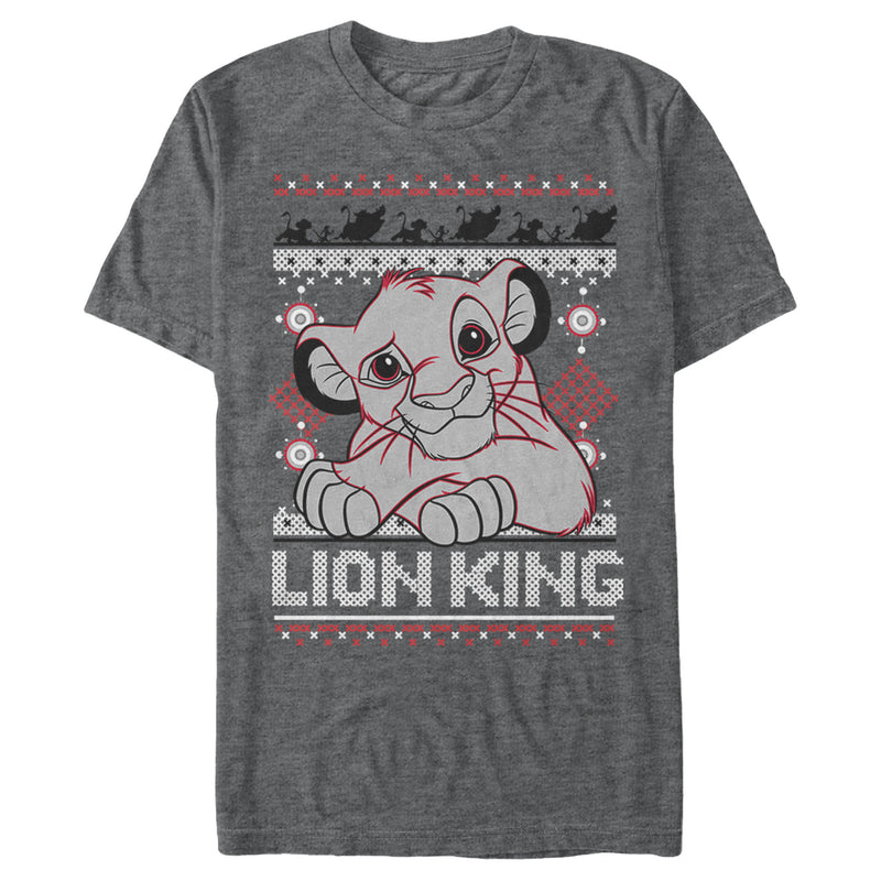 Men's Lion King Ugly Christmas Simba T-Shirt