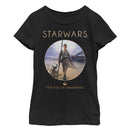 Girl's Star Wars The Force Awakens Rey and BB-8 Adventure T-Shirt