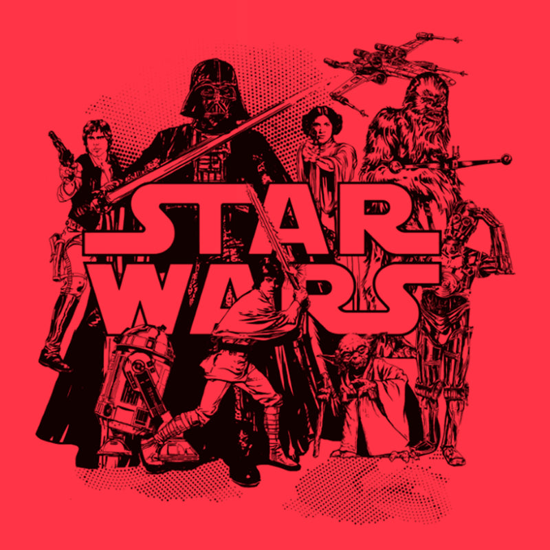 Men's Star Wars Retro Favorites Collage T-Shirt