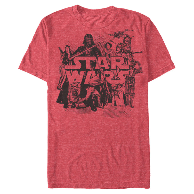 Men's Star Wars Retro Favorites Collage T-Shirt