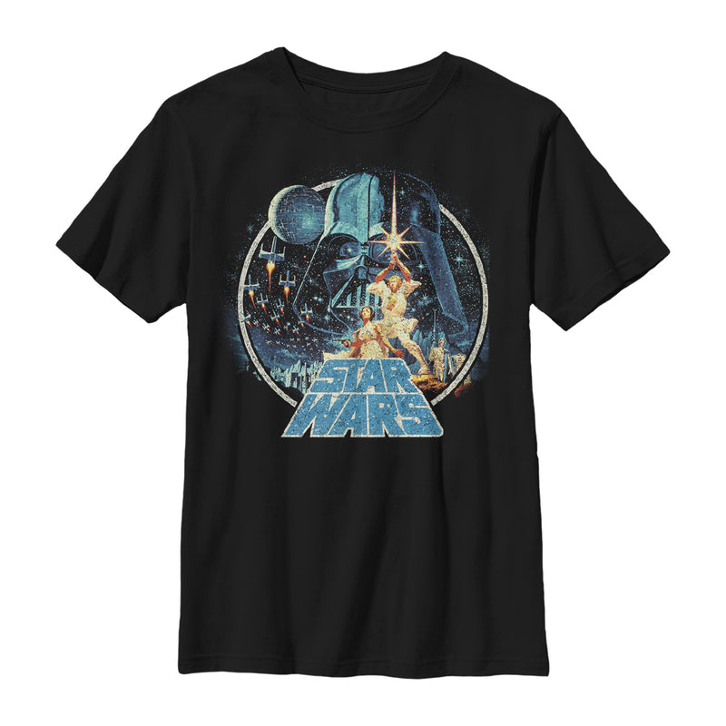 Boy's Star Wars Classic Scene Circle T-Shirt