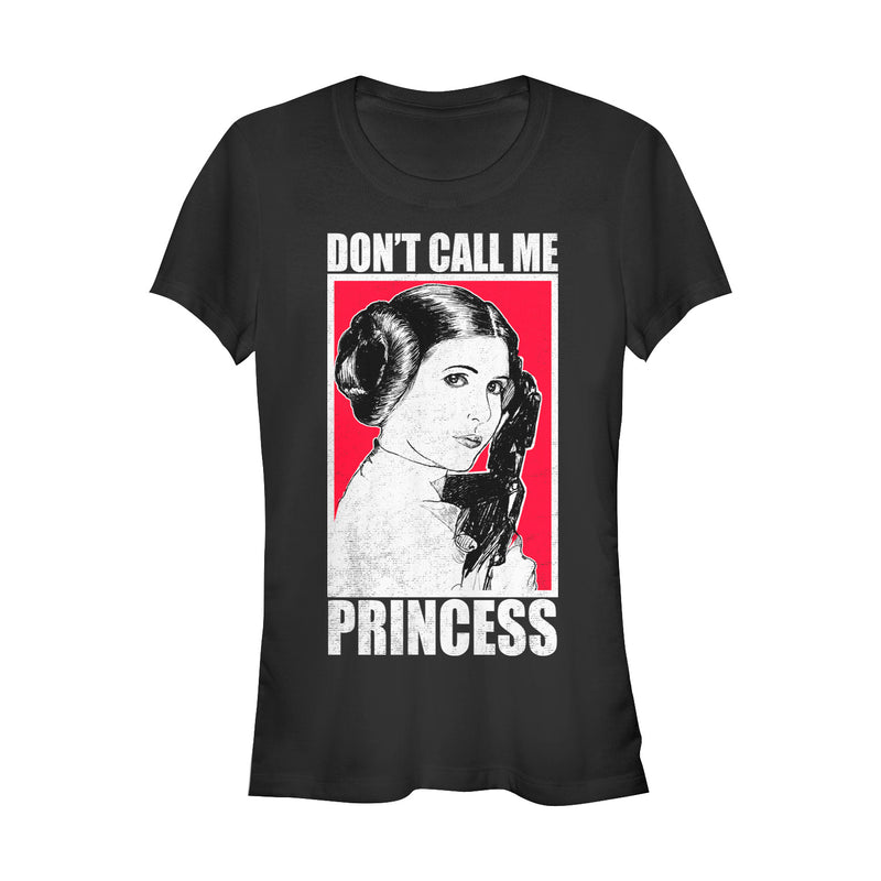 Junior's Star Wars Bold Don't Call Me Princess Leia T-Shirt