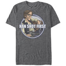 Men's Star Wars Han Shot First Cartoon T-Shirt