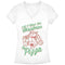 Junior's Teenage Mutant Ninja Turtles Christmas I want Pizza T-Shirt