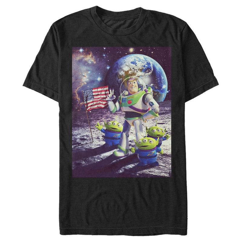 Men's Toy Story Buzz & Alien Moon Landing T-Shirt