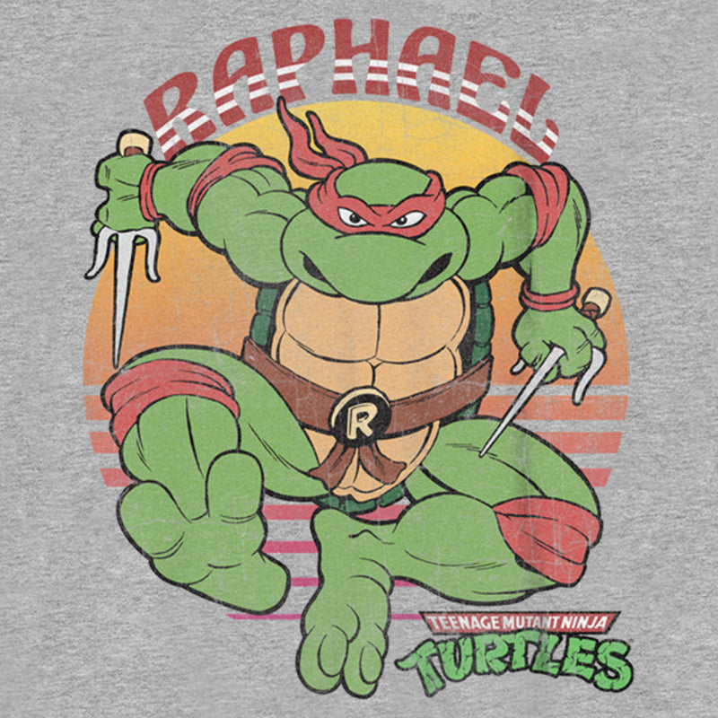 Boy's Teenage Mutant Ninja Turtles Distressed Raphael in Action T-Shirt
