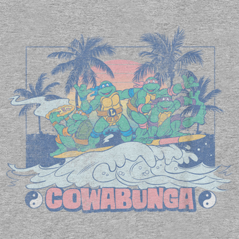 Boy's Teenage Mutant Ninja Turtles Distressed Tropical Beach T-Shirt