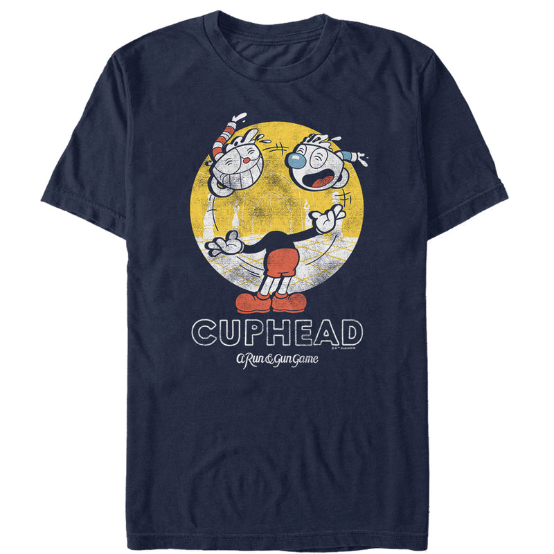 Men's Cuphead Retro Juggling Heads T-Shirt
