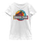 Girl's Jurassic Park Groovy Tie-Dye Logo T-Shirt