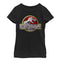 Girl's Jurassic Park Chrome Logo T-Shirt