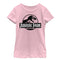 Girl's Jurassic Park Black and White Logo T-Shirt