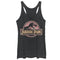 Women's Jurassic Park Logo Henna Print Racerback Tank Top