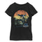 Girl's Jurassic World Retro Raptor Sunset T-Shirt
