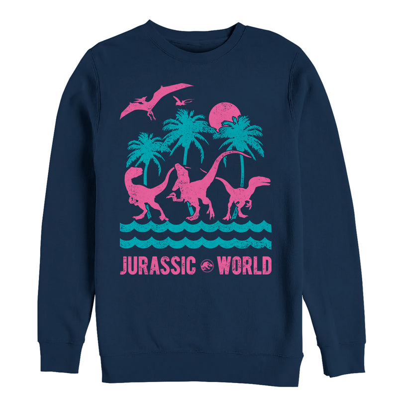 Men's Jurassic World: Fallen Kingdom Tropical Dinosaurs Sweatshirt